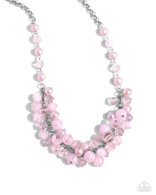 Pearl Pandora - Pink Necklace