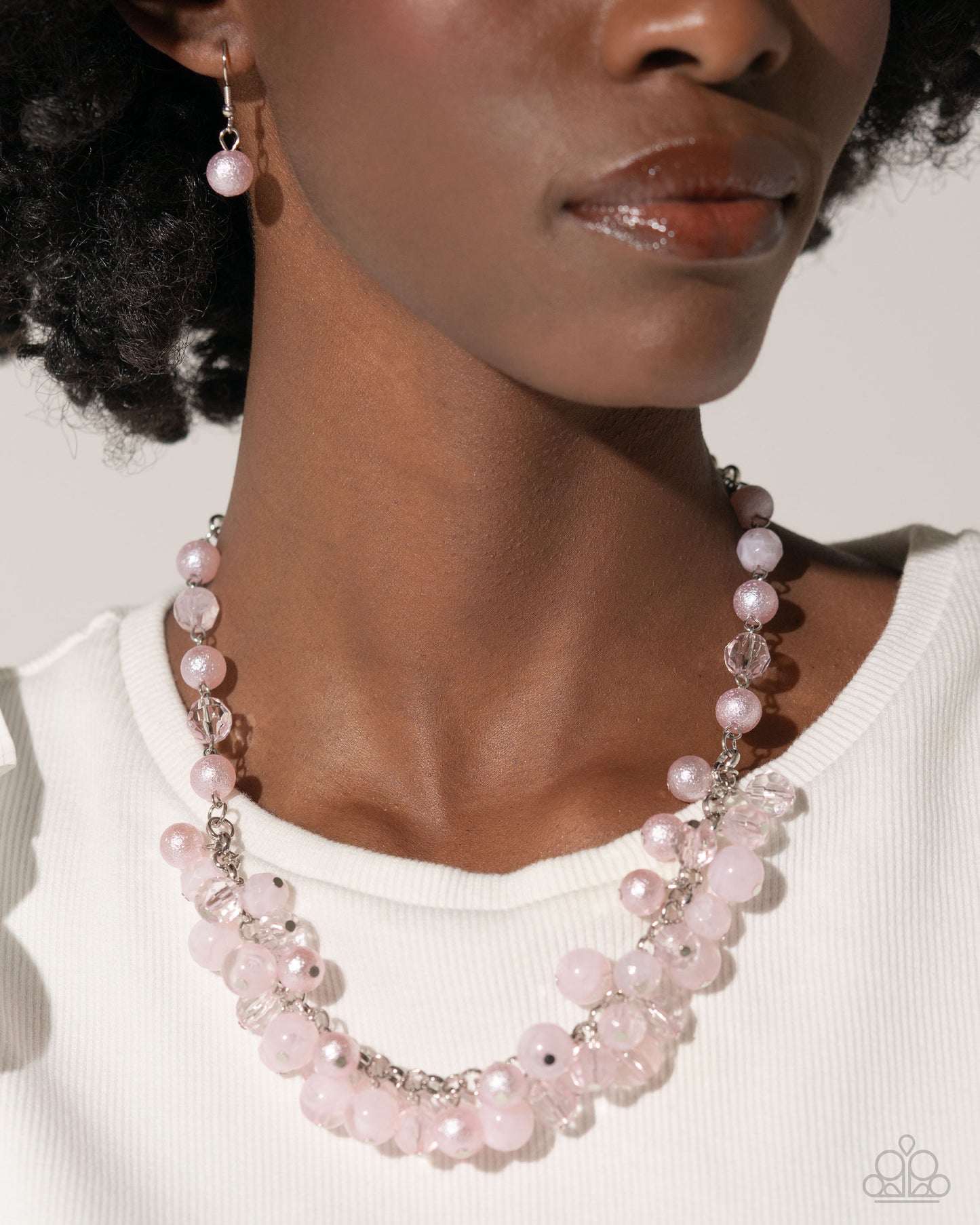 Pearl Pandora - Pink Necklace